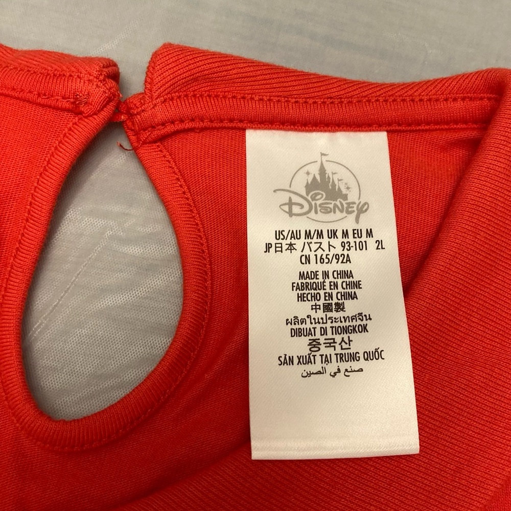 Disney Parks Minnie Mouse Red Peplum Collared Sleeveless Top Adult Medium - Picture 7 of 13